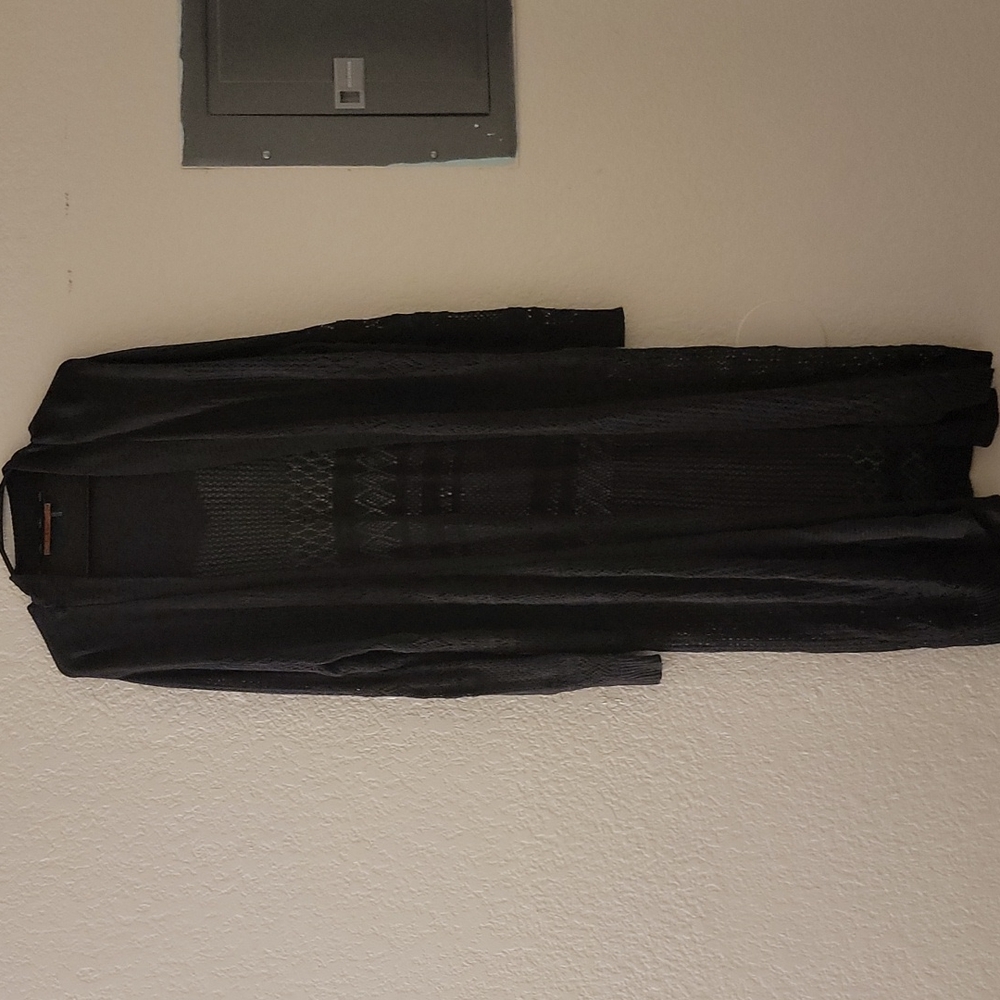 Black Knitted Duster
